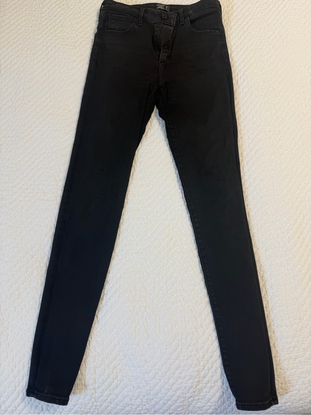 Abercrombie & Fitch Simone High Rise Super Skinny Jeans 28 6L Black Long